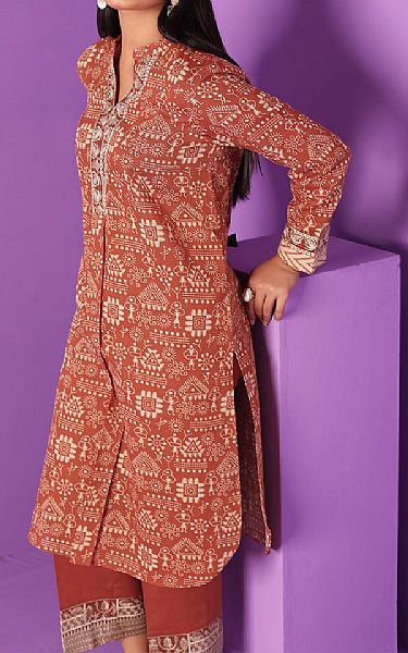 Nishat Coral Khaddar Suit (2 Pcs) | Pakistani Winter Dresses- Image 2