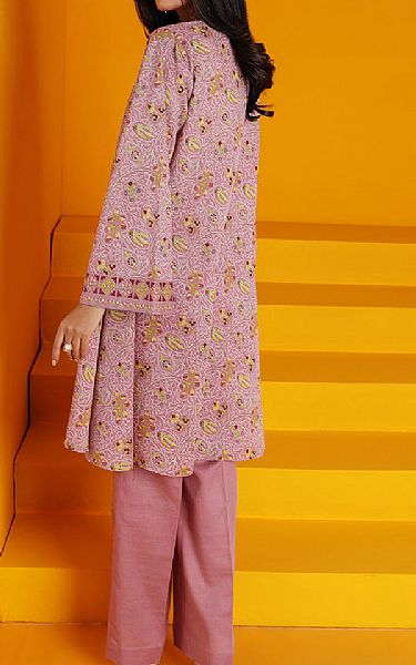 Nishat Tea Pink Khaddar Suit (2 Pcs) | Pakistani Winter Dresses- Image 2