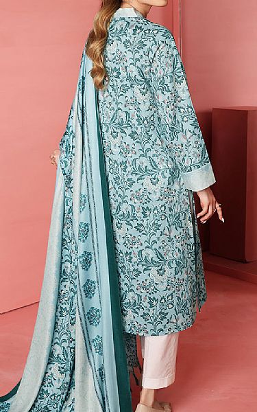 Nishat Sky Blue Karandi Suit (2 Pcs) | Pakistani Dresses in USA- Image 2
