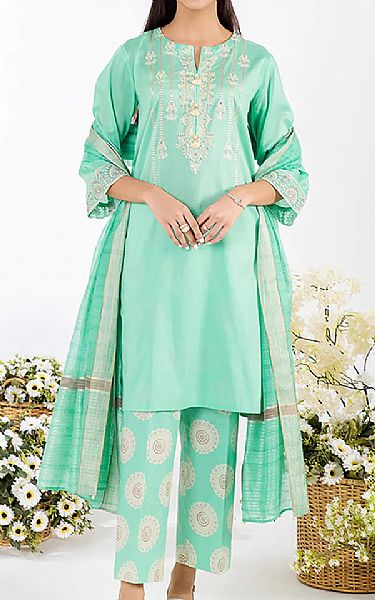 Nishat Mint Green Lawn Suit | Pakistani Dresses in USA- Image 1