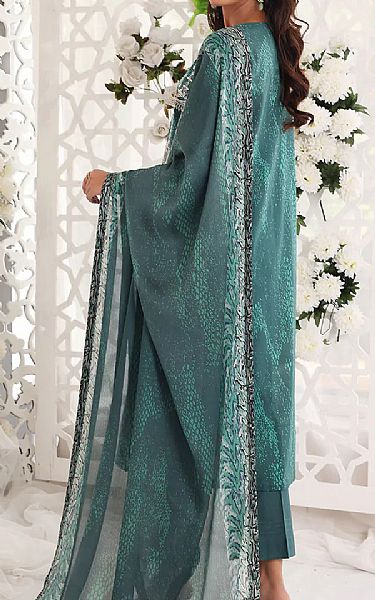 Nishat Teal Lawn Suit | Pakistani Dresses in USA- Image 2