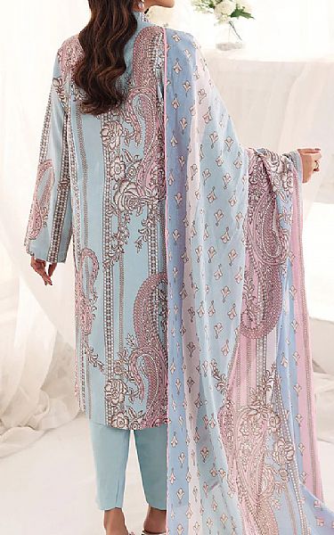 Nishat Sky Blue Lawn Suit | Pakistani Dresses in USA- Image 2