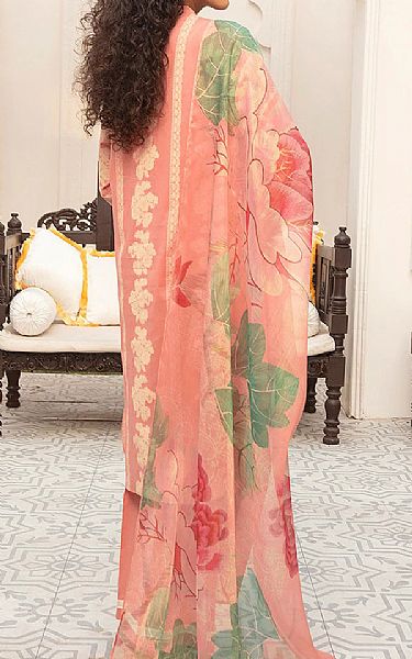 Nishat Peach Lawn Suit | Pakistani Dresses in USA- Image 2