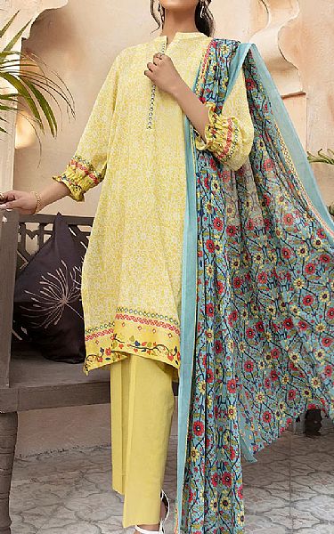 Nishat Yellow Lawn Suit | Pakistani Dresses in USA- Image 1