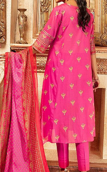 Nishat Hot Pink Lawn Suit | Pakistani Dresses in USA- Image 2