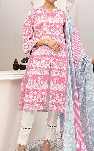 Nishat Hot Pink Lawn Suit (2 Pcs) | Pakistani Dresses in USA- Image 1
