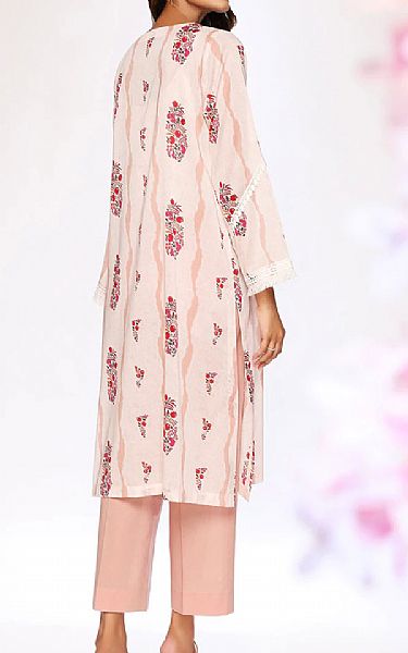 Nishat Off-white/Tea Pink Lawn Suit (2 Pcs) | Pakistani Dresses in USA- Image 2