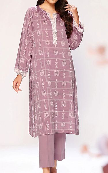 Nishat Mauve Lawn Suit (2 Pcs) | Pakistani Dresses in USA- Image 1