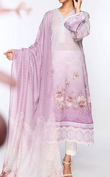 Nishat Lilac Lawn Suit (2 Pcs) | Pakistani Dresses in USA- Image 1