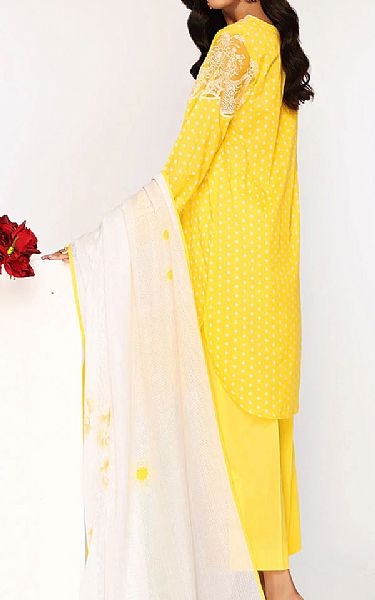 Nishat Yellow Lawn Suit | Pakistani Dresses in USA- Image 2