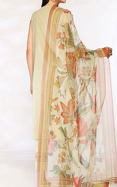 Nishat Cream Lawn Suit | Pakistani Dresses in USA- Image 2