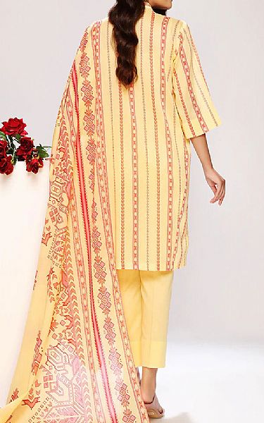 Nishat Light Golden Lawn Suit | Pakistani Dresses in USA- Image 2