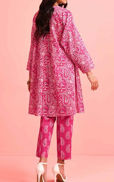 Nishat Hot Pink Lawn Suit (2 Pcs) | Pakistani Lawn Suits- Image 2