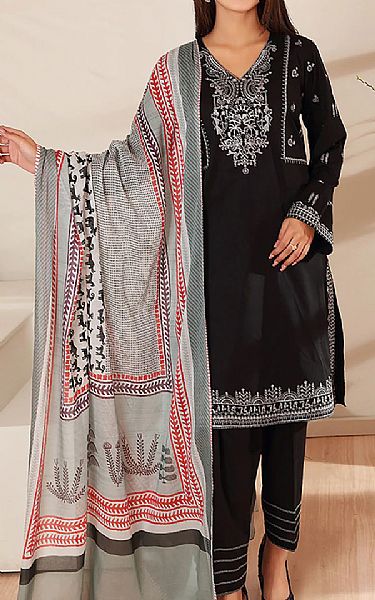 Nishat Black Lawn Suit | Pakistani Dresses in USA- Image 1
