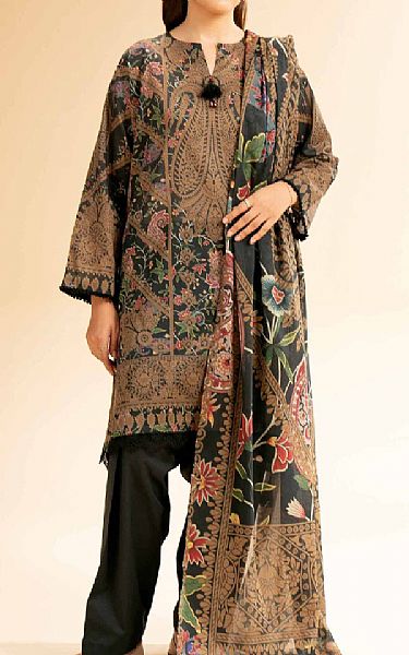 Nishat Black Lawn Suit | Pakistani Lawn Dress in USA- Image 1