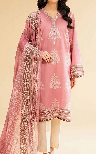 Nishat Sea Pink Lawn Suit (2 pcs) | Pakistani Lawn Dress in USA- Image 1