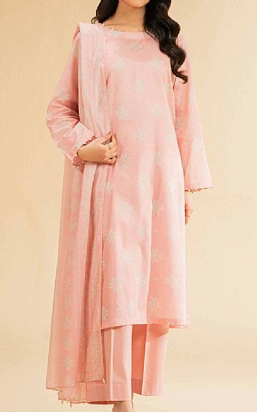 Nishat Cavern Pink Lawn Suit (2 pcs) | Pakistani Lawn Dress in USA- Image 1
