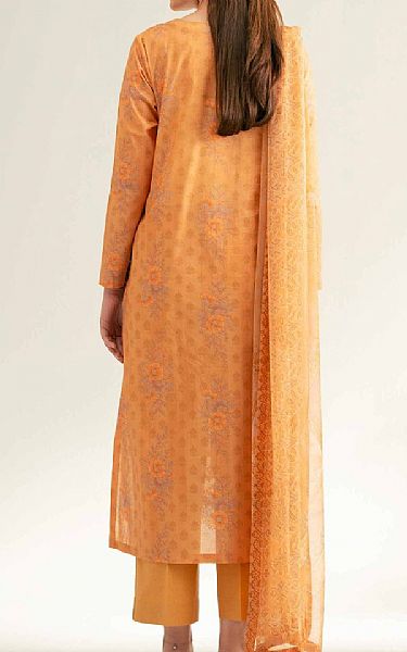 Nishat Pale Orange Lawn Suit (2 pcs) | Pakistani Lawn Dress in USA- Image 2