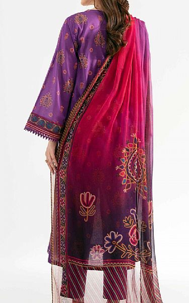 Nishat Pastel Purple Lawn Suit (2 pcs) | Pakistani Lawn Dress in USA- Image 2