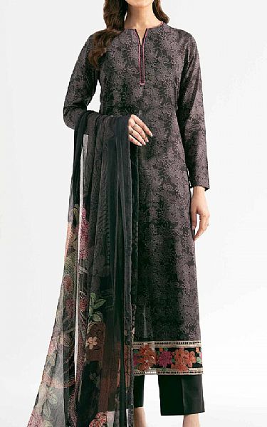 Nishat Black Lawn Suit (2 pcs) | Pakistani Lawn Dress in USA- Image 1