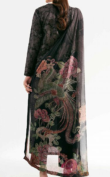 Nishat Black Lawn Suit (2 pcs) | Pakistani Lawn Dress in USA- Image 2