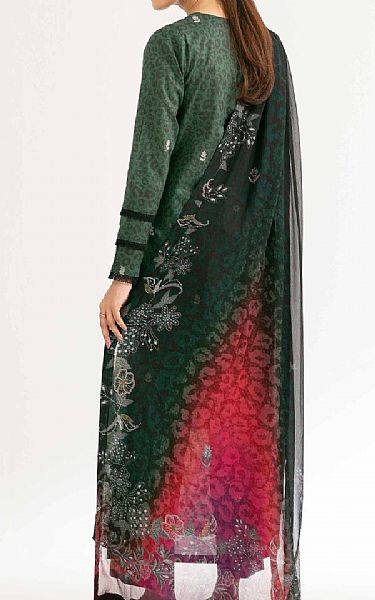 Nishat Green Lawn Suit (2 pcs) | Pakistani Lawn Dress in USA- Image 2