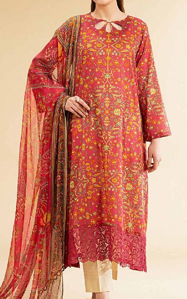 Nishat Pink Lawn Suit (2 pcs) | Pakistani Lawn Dress in USA- Image 1