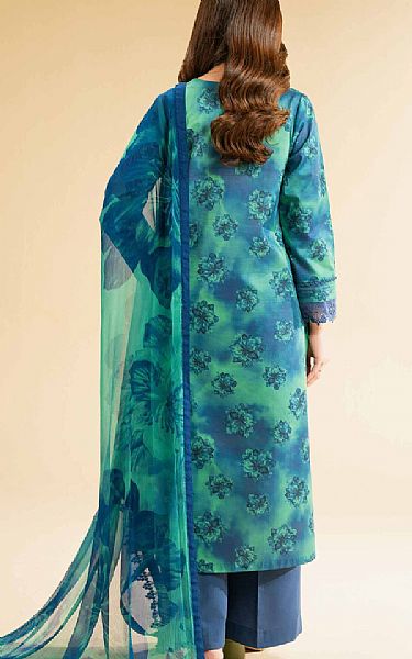 Nishat Blue/Green Lawn Suit (2 pcs) | Pakistani Lawn Dress in USA- Image 2