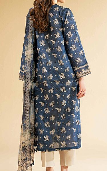 Nishat Black/Blue Lawn Suit (2 pcs) | Pakistani Lawn Dress in USA- Image 2