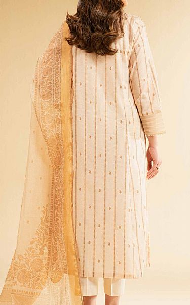 Nishat Ivory Lawn Suit (2 pcs) | Pakistani Lawn Dress in USA- Image 2