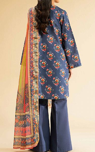 Nishat Dusky Blue Lawn Suit (2 pcs) | Pakistani Lawn Dress in USA- Image 2