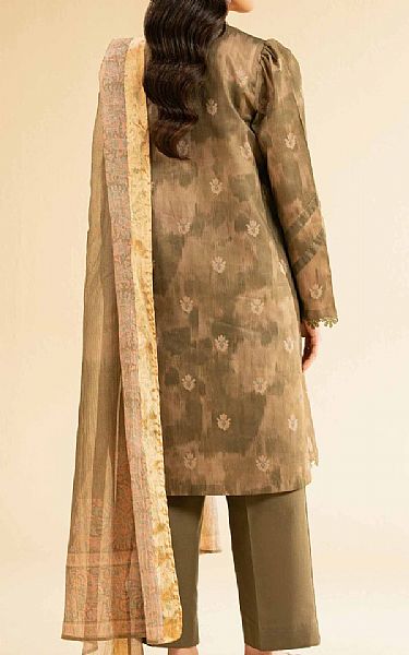 Nishat Dull Green/Beige Lawn Suit (2 pcs) | Pakistani Lawn Dress in USA- Image 2