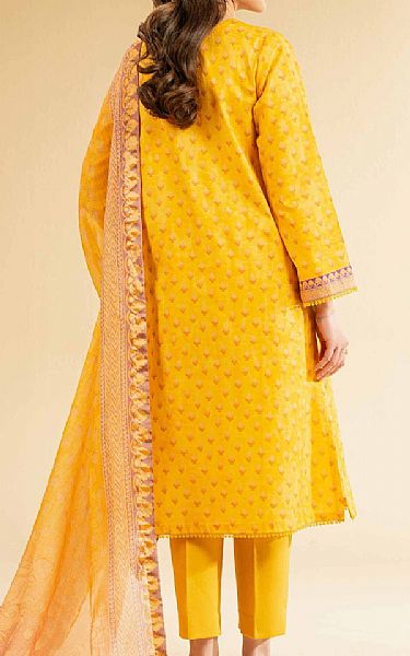 Nishat Golden Yellow Lawn Suit (2 pcs) | Pakistani Lawn Dress in USA- Image 2