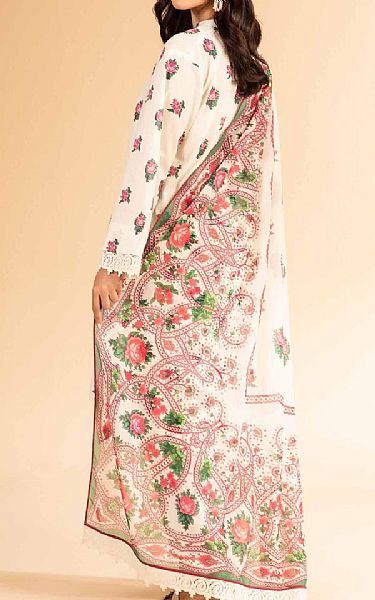 Nishat Off White Lawn Suit (2 pcs) | Pakistani Lawn Dress in USA- Image 2