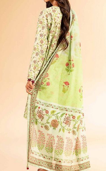 Nishat Light Green Lawn Suit (2 pcs) | Pakistani Lawn Dress in USA- Image 2