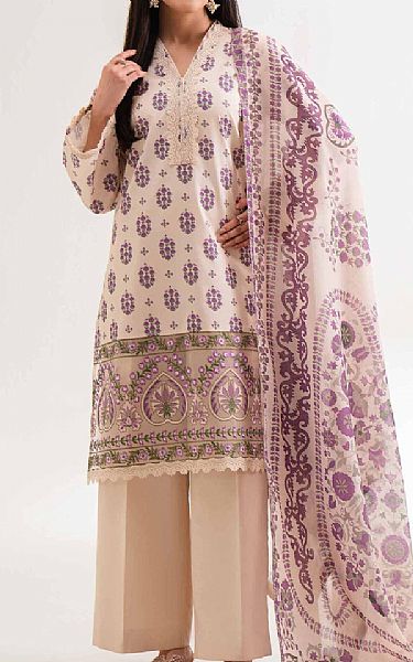 Nishat Oyster Pink Lawn Suit (2 pcs) | Pakistani Lawn Dress in USA- Image 1