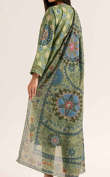 Nishat Green Lawn Suit (2 pcs) | Pakistani Lawn Dress in USA- Image 2