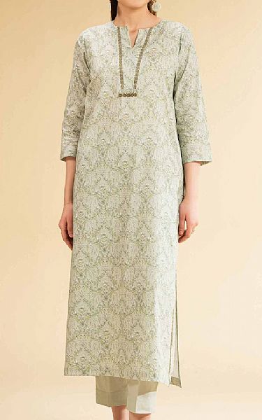 Nishat Green Mist Cambric Suit (2 pcs) | Pakistani Lawn Dress in USA- Image 1