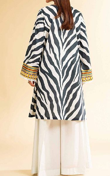 Nishat Black/Off White Cambric Suit (2 pcs) | Pakistani Lawn Dress in USA- Image 2