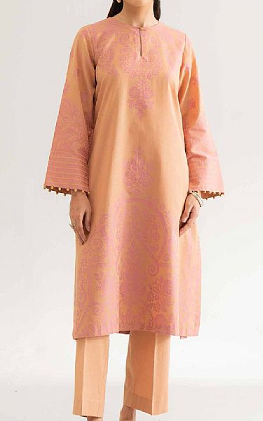 Nishat Peach/Pink Jacquard Suit (2 pcs) | Pakistani Lawn Dress in USA- Image 1