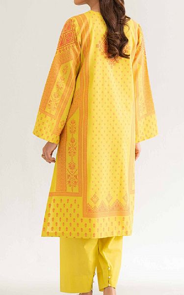 Nishat Yellow Jacquard Suit (2 pcs) | Pakistani Lawn Dress in USA- Image 2