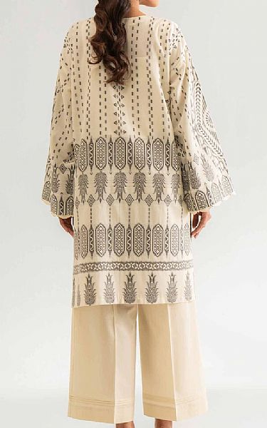 Nishat Off White/Black Jacquard Suit (2 pcs) | Pakistani Lawn Dress in USA- Image 2