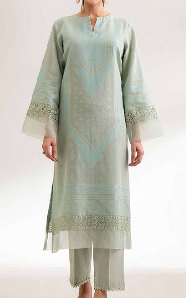 Nishat Mint Green Jacquard Suit (2 pcs) | Pakistani Lawn Dress in USA- Image 1
