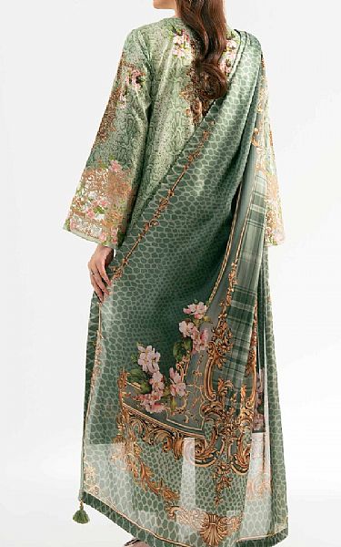 Nishat Sage Green Lawn Suit | Pakistani Lawn Dress in USA- Image 2