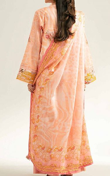 Nishat Peach Lawn Suit | Pakistani Lawn Dress in USA- Image 2