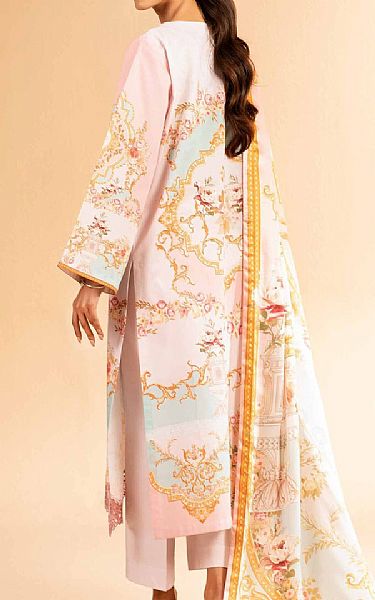 Nishat Light Pink/Blue Lawn Suit | Pakistani Lawn Dress in USA- Image 2