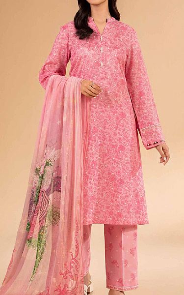 Nishat Pink Lawn Suit | Pakistani Lawn Dress in USA- Image 1