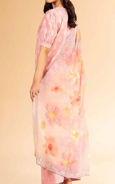 Nishat Light Pink Lawn Suit | Pakistani Lawn Dress in USA- Image 2