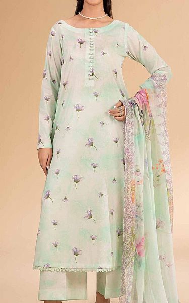 Nishat Light Aqua Lawn Suit | Pakistani Lawn Dress in USA- Image 1
