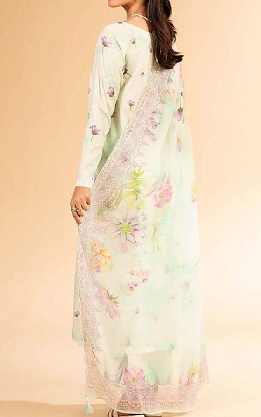 Nishat Light Aqua Lawn Suit | Pakistani Lawn Dress in USA- Image 2